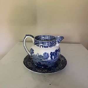 Jug, Blue Italian design, by Spode England.